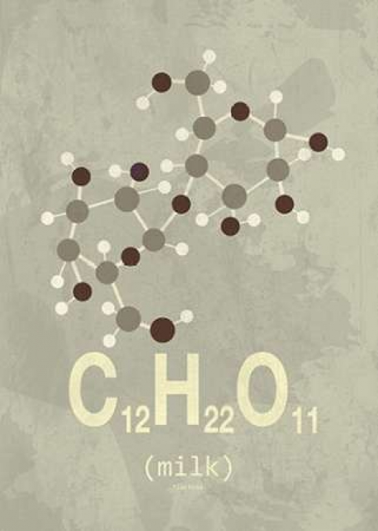 Pdxin318936small Molecule Milk Poster Print By Typelike, 10 X 14 - Small