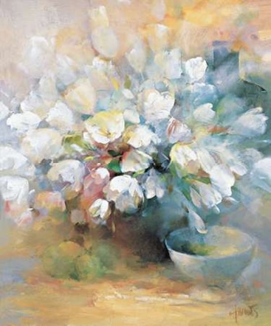 Sparkling White Tulips I Poster Print By Willem Haenraets, 10 X 12 - Small