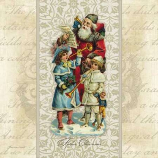 Pdxsm6200large Father Christmas Poster Print By Stephanie Marrott, 24 X 24 - Large