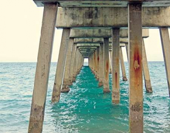 Pdx9300bsmall Juno Pier Poster Print By Lisa Hill Saghini, 11 X 14 - Small