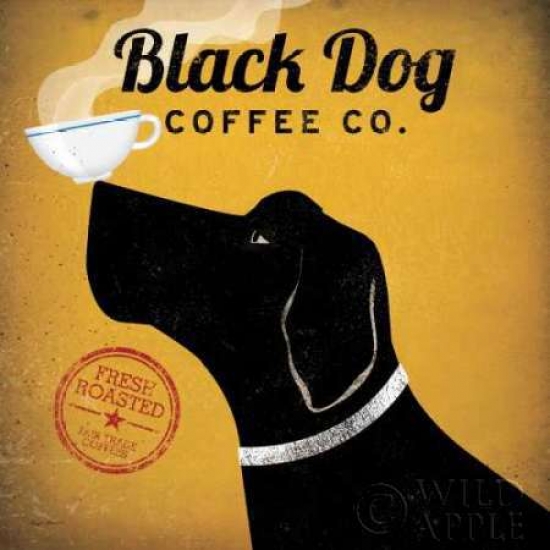 Pdx10000large Black Dog Coffee Co Poster Print By Ryan Fowler, 24 X 24 - Large