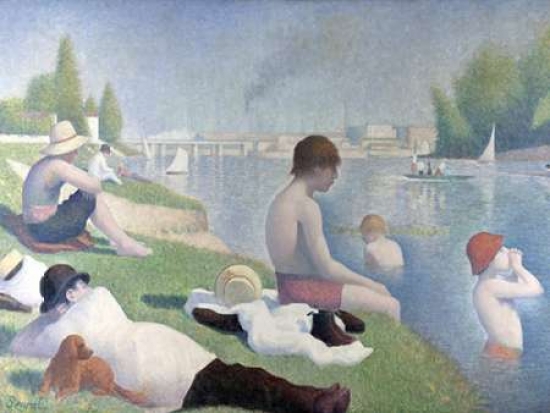Pdx3gs540large Bathers At Asnieres Poster Print By Georges Seurat, 22 X 28 - Large