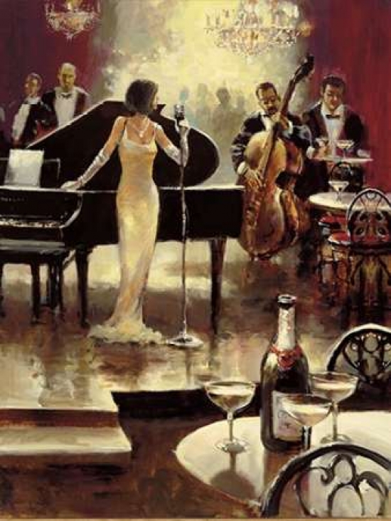 Jazz Night Out Poster Print By Brent Heighton, 22 X 28 - Large