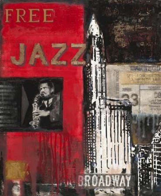 Pdx322sul1019large Free Jazz Poster Print By Myles Sullivan, 20 X 24 - Large