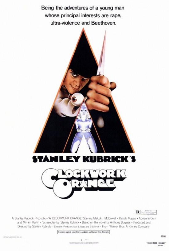 A Clockwork Orange Movie Poster Print, 27 X 40