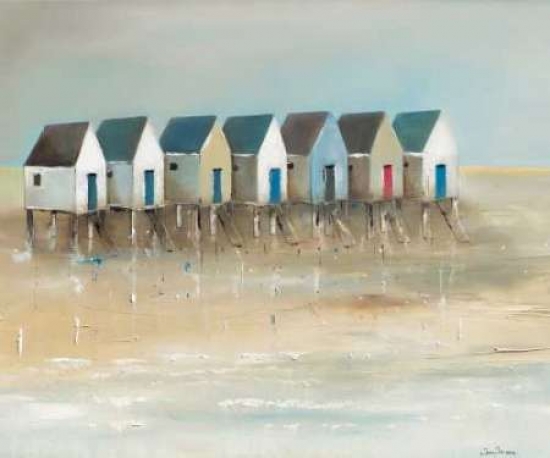Beach Cabins I Poster Print By Jean Jauneau, 20 X 24 - Large