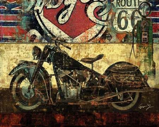 Pdxey21849small Bike Route 66 Ii Poster Print By Eric Yang, 8 X 10 - Small