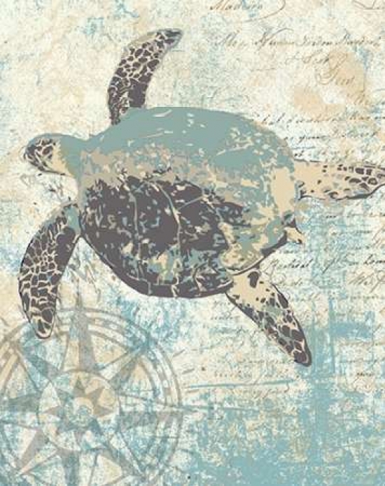 Pdxpb24542small Sea Turtles Ii Poster Print By Piper Ballantyne, 11 X 14 - Small