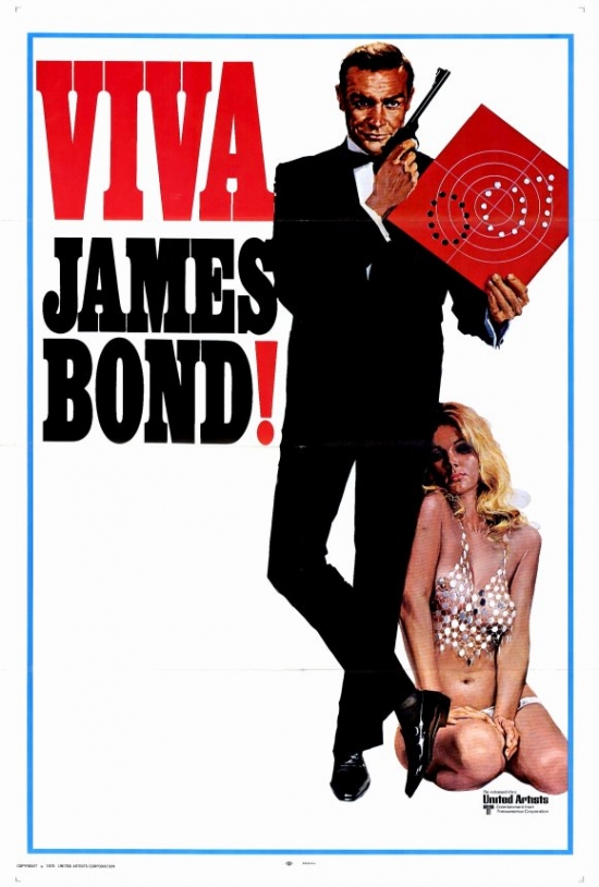 Movaf7410 Viva James Bond Movie Poster Print, 27 X 40