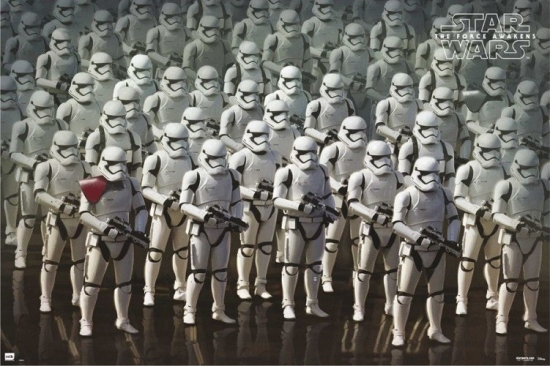 Xpe160372 Star Wars The Force Awakens Stormtroopers Poster Print, 24 X 36