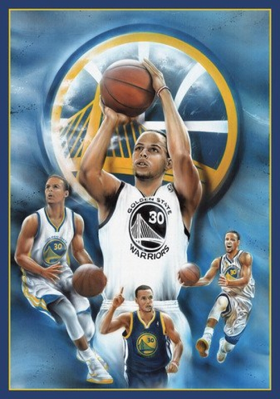 Xps1345 Stephen Curry Collage Poster Print, 24 X 36