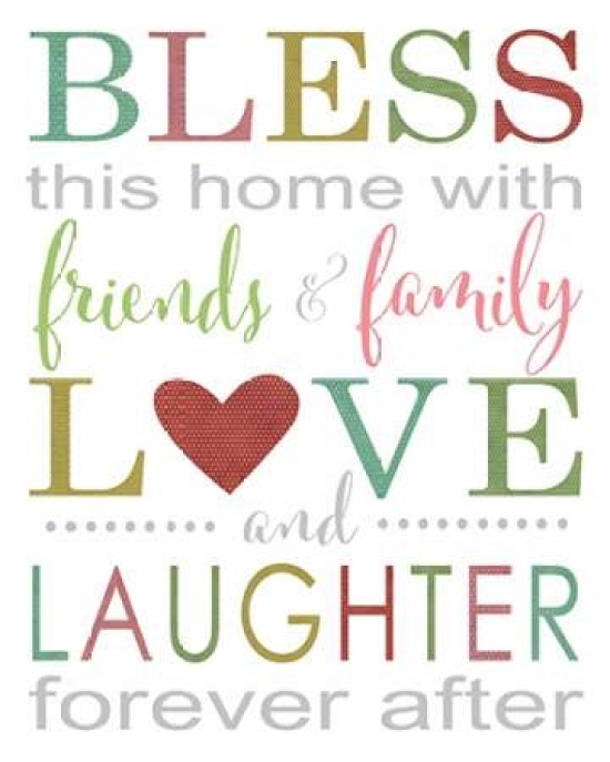 Pdxag1072large Bless This Home Poster Print By Alli Rogosich, 24 X 30 - Large
