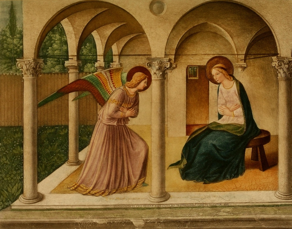 Pphpdp84243 The Renaissance The Annunciation Poster Print By Fra Angelico, 18 X 24