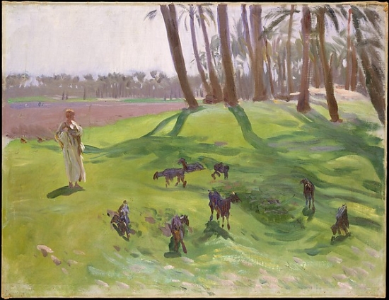 Met12122 Landscape With Goatherd Poster Print By John Singer Sargent, American Florence 1856 1925 London, 18 X 24