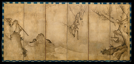 Met44696 Gibbons In A Landscape Poster Print By Sesson Shukei, Ca. 1504 Ca. 1589, 18 X 24