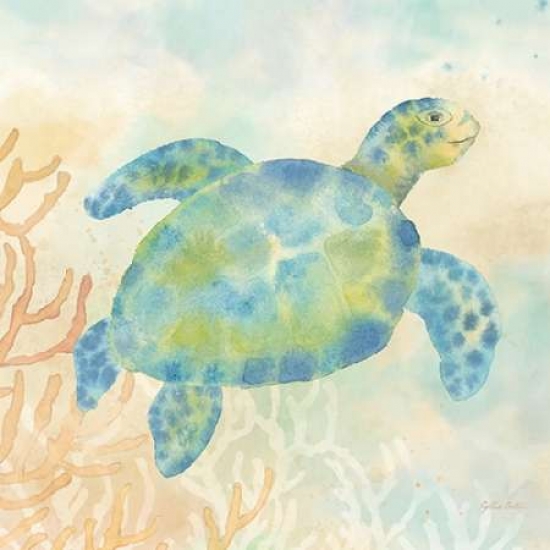 Pdxrb9950ccsmall Under The Sea I Poster Print By Cynthia Coulter, 12 X 12 - Small