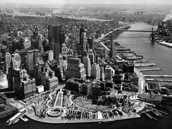 Aerial View Of Manhattan Poster Print By Anonymous, 11 X 14 - Small