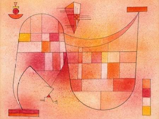 Yellow Pink Poster Print By Wassily Kandinsky, 11 X 14 - Small