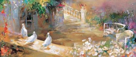 Peaceful Yard Poster Print By Willem Haenraets, 24 X 48 - Large