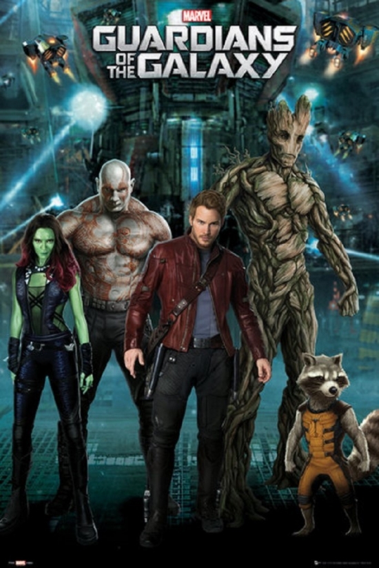 Xpe160248 Guardians Of The Galaxy - Superhero Team Poster Print, 24 X 36