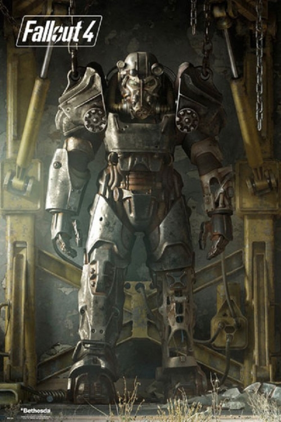 Xpe160454 Fallout 4 T45 Poster Print, 24 X 36