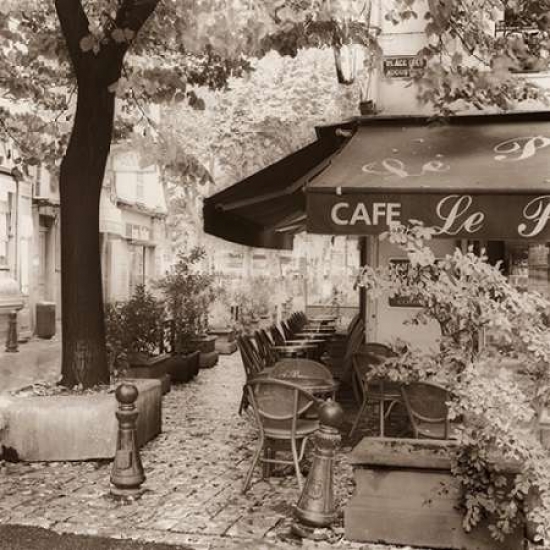 Pdxb1388dsmall Cafe Aix-en-provence Poster Print By Alan Blaustein, 12 X 12 - Small