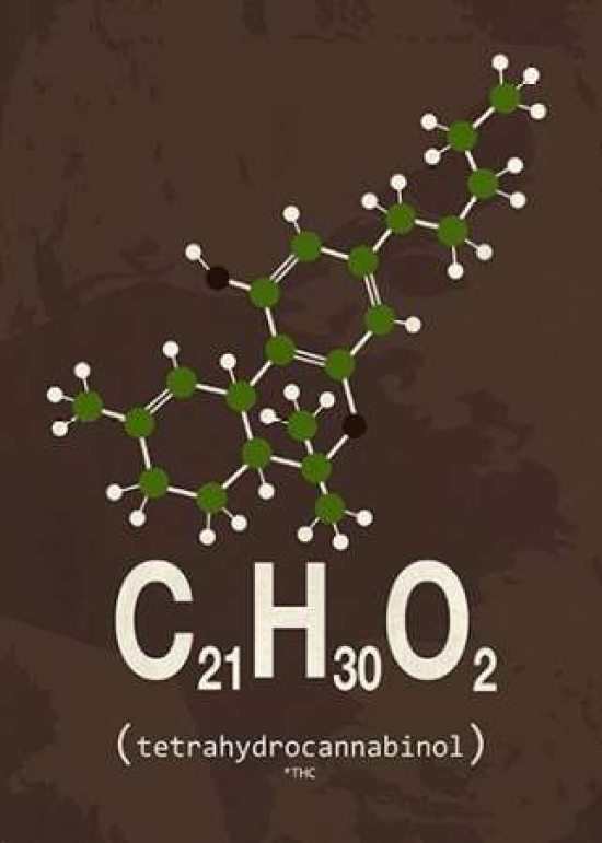 Pdxin3189320large Molecule Thc Poster Print By Typelike, 20 X 28 - Large