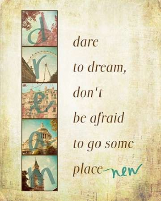 Pdx10254jsmall Dare To Dream Poster Print By Emily Navas, 8 X 10 - Small
