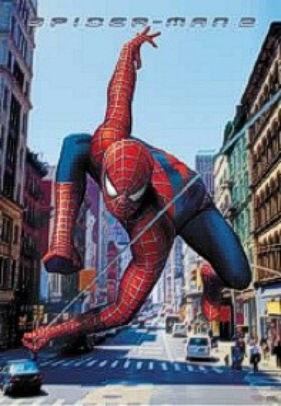 Xpe789360 Spiderman 2 Swinging Poster Print, 27 X 40