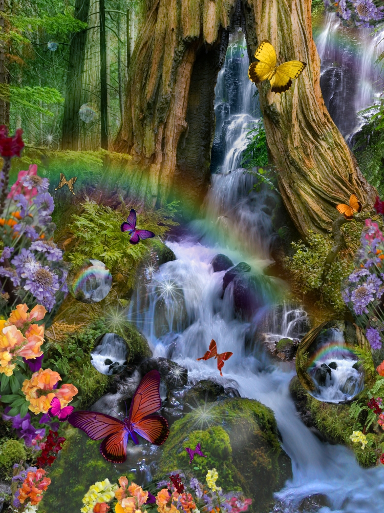 Mgl601036large Woodland Forest Fairyland Poster Print By Alixandra Mullins, 22 X 28 - Large