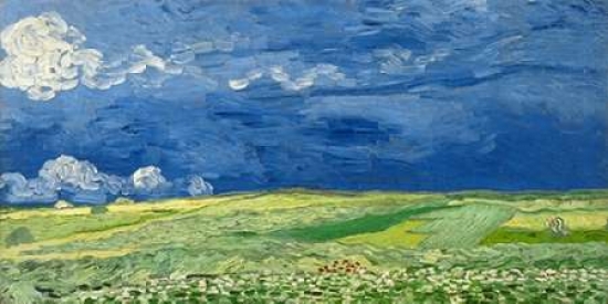 Wheatfield Under Thunderclouds Poster Print By Vincent Van Gogh, 10 X 20 - Small