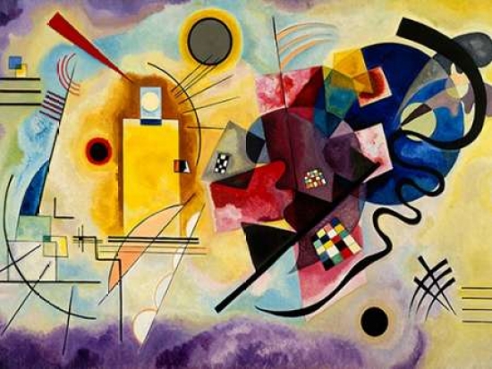 Yellow Red & Blue Poster Print By Wassily Kandinsky, 22 X 28 - Large