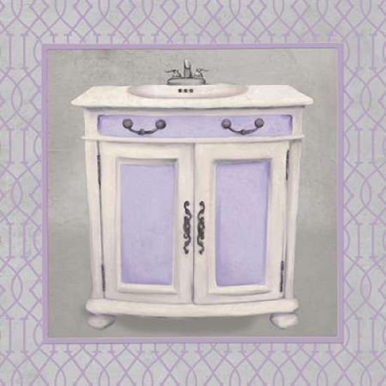 Pdx9258lbsmall Lavender Bathroom Ii Poster Print By Elizabeth Medley, 12 X 12 - Small