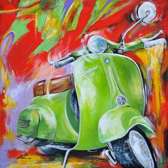 Pdxpco01xsmall Vespa I Poster Print By Pasquale Colle, 12 X 12 - Small