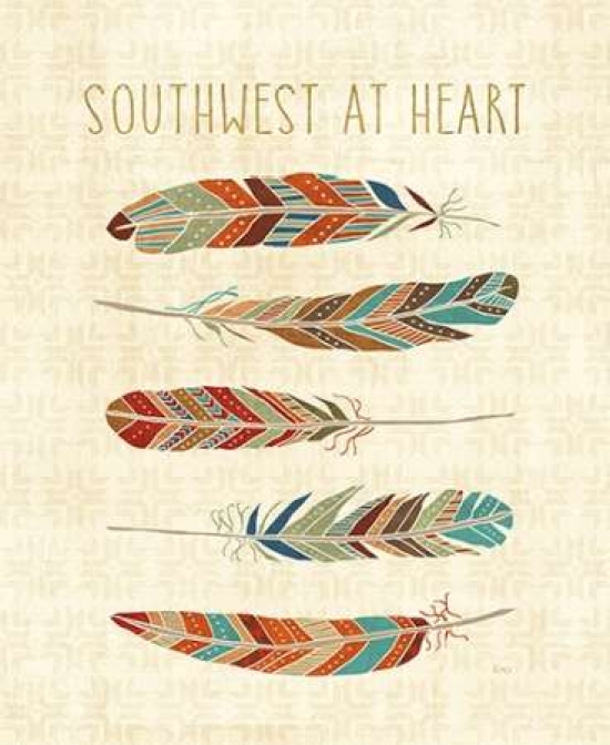 Pdx20015small Southwest At Heart Vi Poster Print By Veronique Charron, 10 X 12 - Small