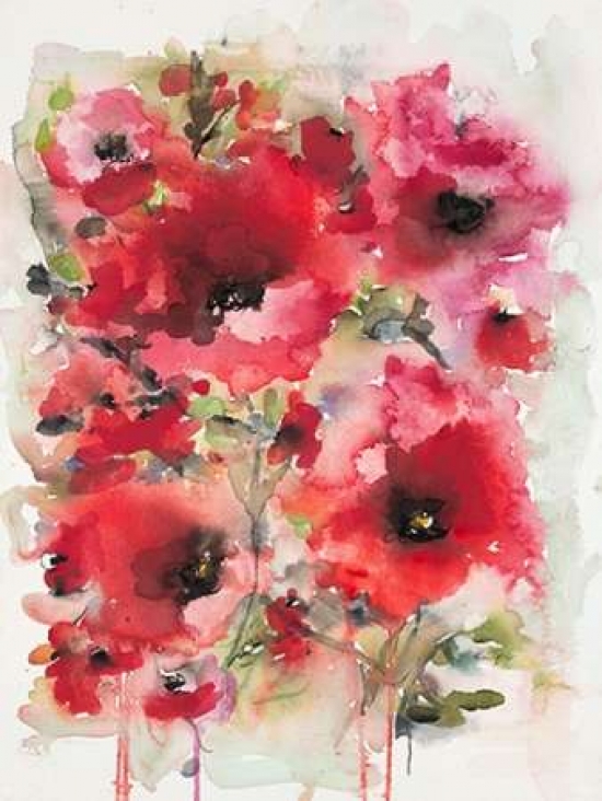 Pdx556joh1005small Transcendent Poppies Poster Print By Karin Johannesson, 11 X 14 - Small