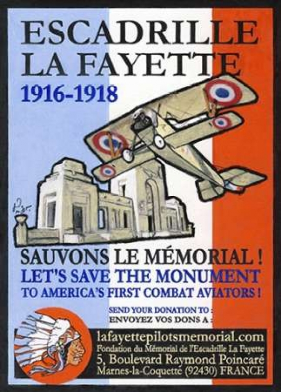 Pdxga0100244small Escadrille De La Fayette Poster Print By Jean Pierre Got, 10 X 14 - Small