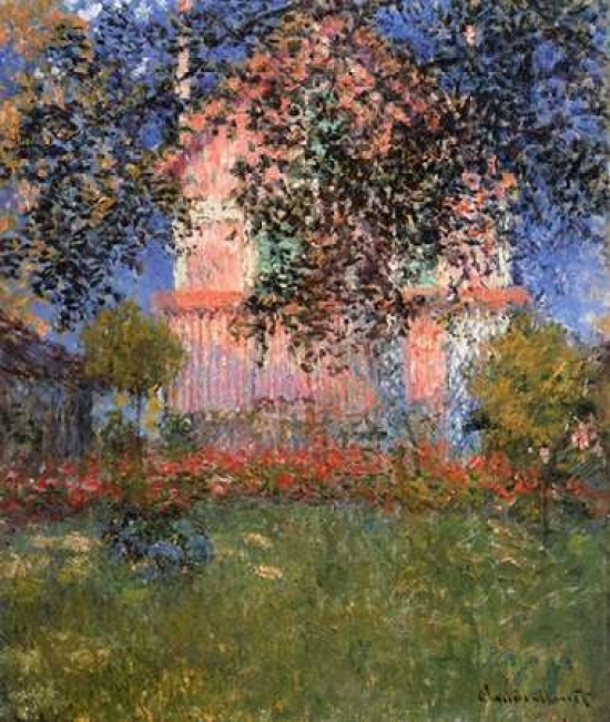 Monet's House At Argenteuil 1876 Poster Print by Claude Monet - Small