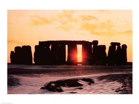 BALBAL12386LARGE Stonehenge Winter Solstice Poster Print - 36 x 24 in. - Large