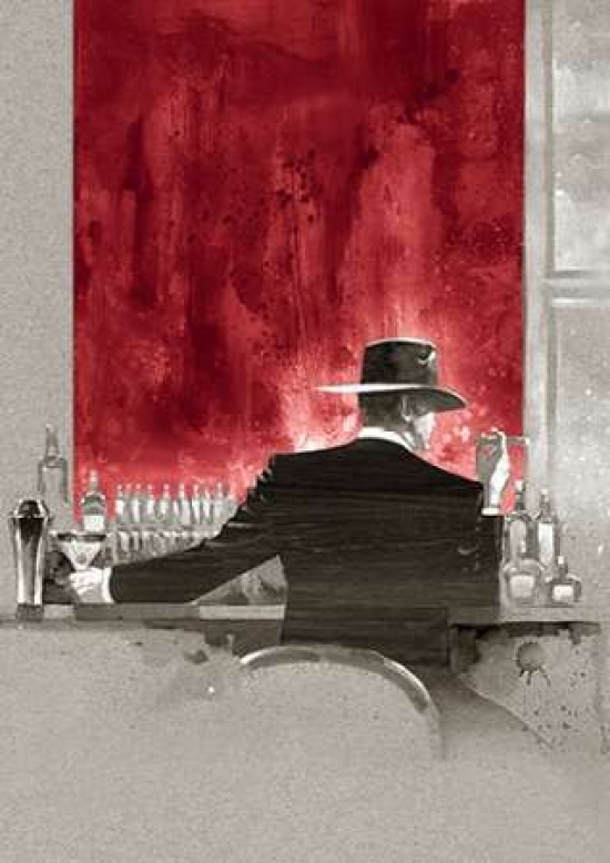 Cigar Bar Red Study Poster Print By Brent Lynch, 20 X 28 - Large