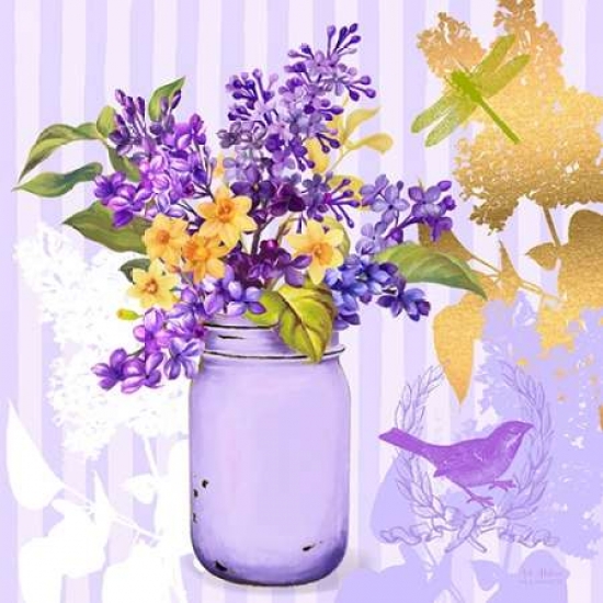 Pdx923ewa1117small Lilac Mason Jar Bouquet Poster Print By Art Atelier Alliance, 12 X 12 - Small