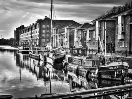 Boats Moored At Greenland Dock Surrey Quays Poster Print By Assaf Frank, 18 X 24 - Large
