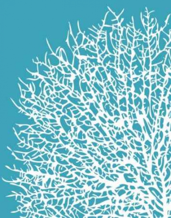 Pdx5947large Aqua Coral I Poster Print By Sabine Berg, 22 X 28 - Large