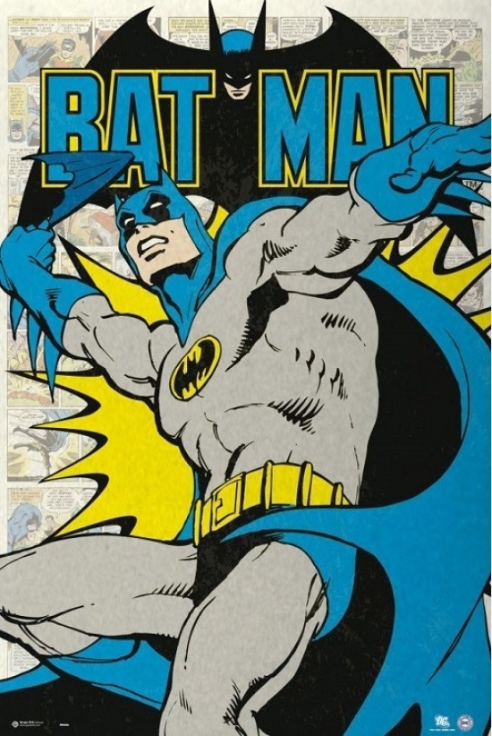 Xpe160355 Dc Batman Poster Print, 24 X 36