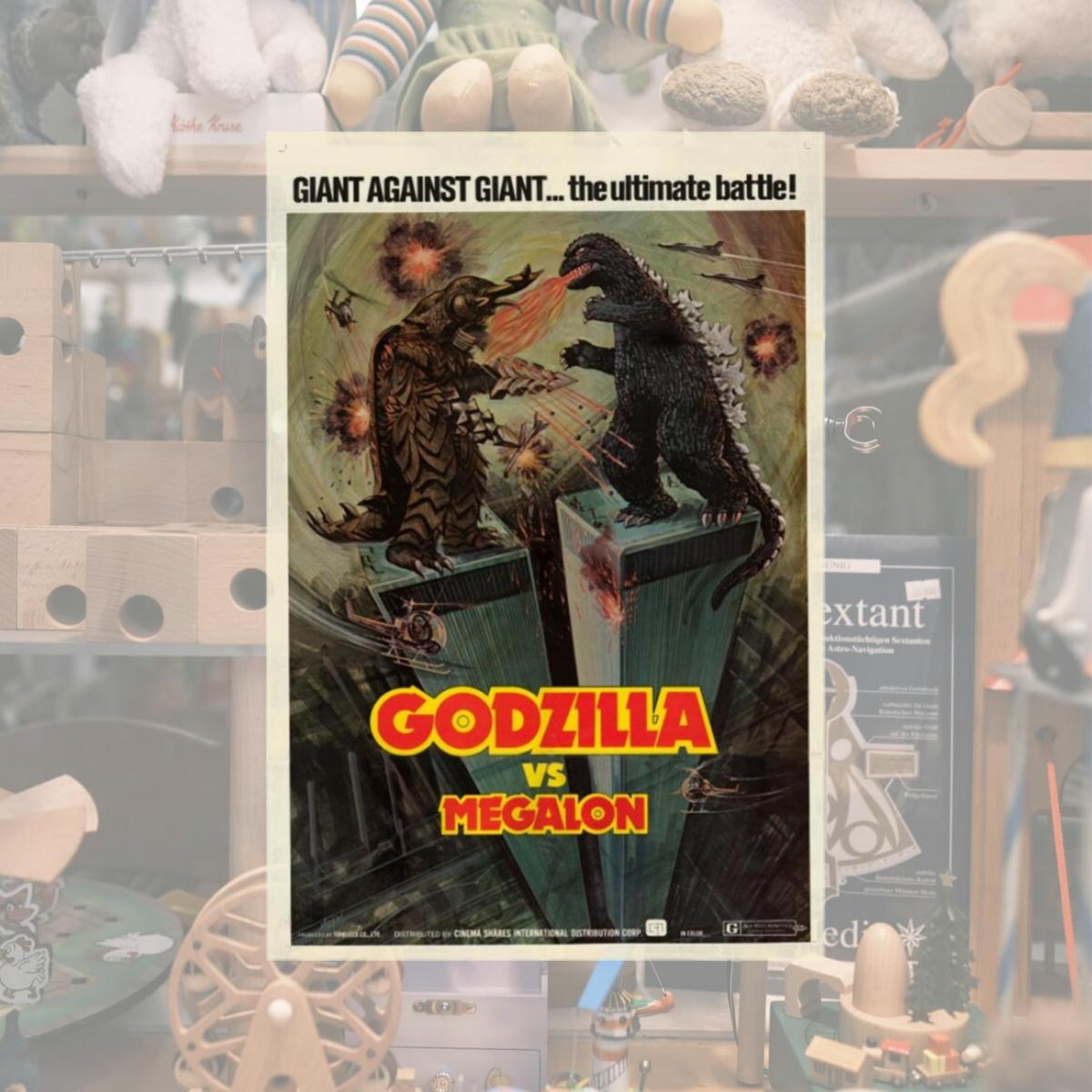 Picture of Pop Culture Graphics MOVAI9132 Godzilla Vs. Megalon Movie Poster Print, 27 x 40