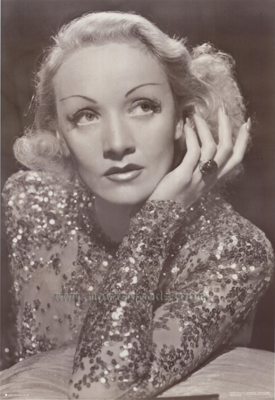 Marlene Dietrich Movie Poster Print, 27 X 40