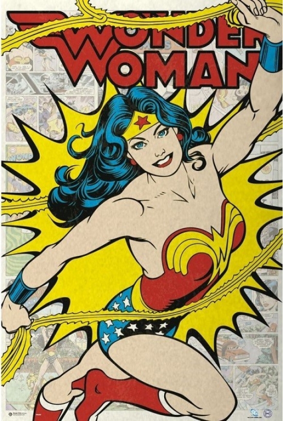 Xpe160354 Dc Comics Wonder Woman Poster Print, 24 X 36