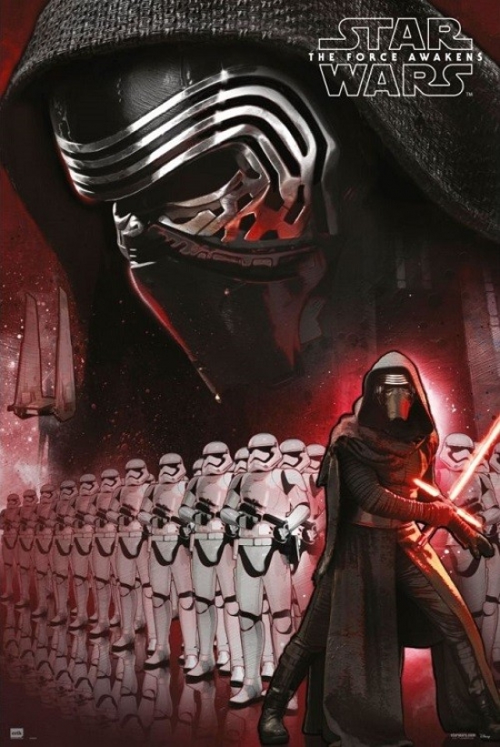 Xpe160366 Star Wars The Force Awakens Kylo Ren Poster Print, 24 X 36