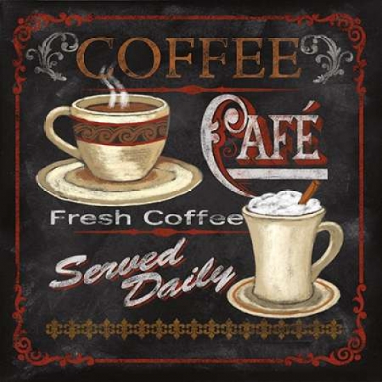 Galaxy Of Graphics Pdx14475small Coffee Cafe Poster Print By Conrad Knutsen, 12 X 12 - Small