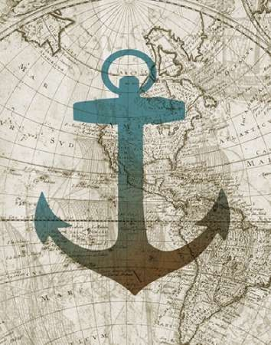 Galaxy Of Graphics Pdx16729small Sea Anchor Poster Print By Conrad Knutsen, 11 X 14 - Small